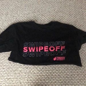 🌟3/$25🌟 swipe tinder university cropped t shirt